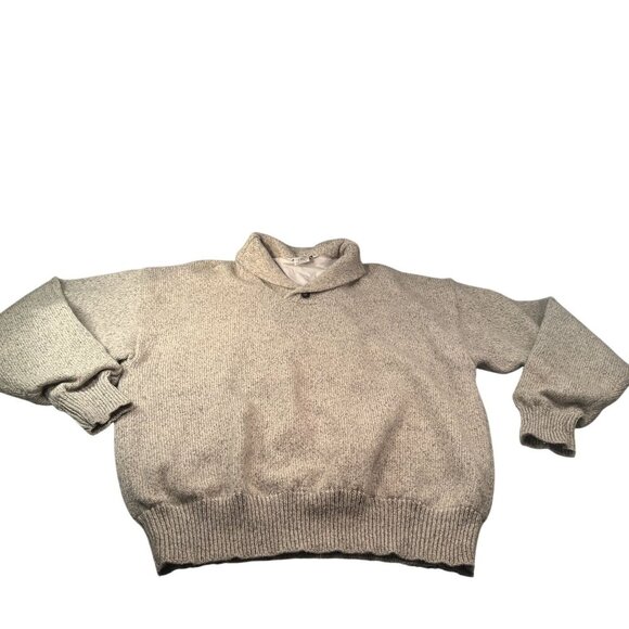 Wilson Staff Wool Blend Sweater Mens Shawl Collar Lined Button Pullover Vintage - Picture 1 of 16
